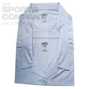 1880 Club Open Neck Blue Blouses - Twin Pack