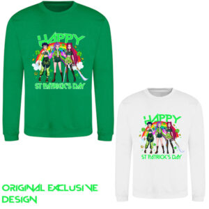 KPop Huntr/x St Patrick’s Day Kids Sweatshirt - Original Exclusive Design