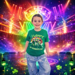 KPop Huntr/x St Patrick's Day Kids T-Shirt - Original Exclusive Design