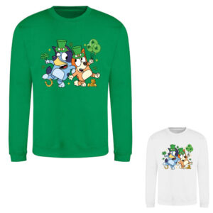 Bluey St Patrick's Day Kids Sweatshirt