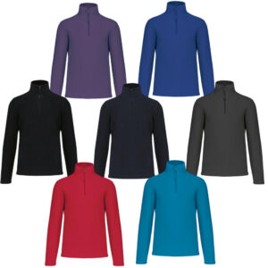 Enzo Zip Neck Micro Fleece - Kariban