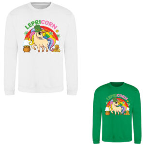 Lepricorn St Patrick's Day Kids Sweatshirt