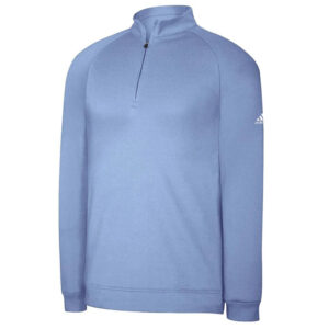 Adidas Men's Zip Neck Sweater - Blue